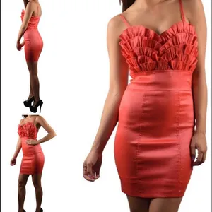 👑#8 🦋LAST ONE SALE🦋 Red Ruffle Top Dress - Med. (Clearance) thumbnail 2