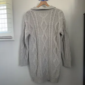 Princess Polly Small/Medium NEW Cavanaugh Sweater Collar Dress Grey Thick Preppy thumbnail 3