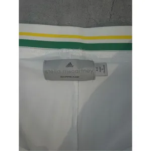 Women’s Stella McCartney Adidas Tiered Tennis Skort White 44 Green Yellow thumbnail 4