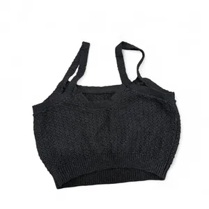 NWT free people black knitted top thumbnail 3
