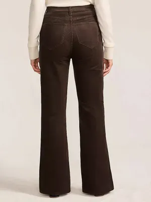 Lands’ End High Rise Corduroy Flare Pants Coffee Brown Size 10 Sold Out Color thumbnail 4