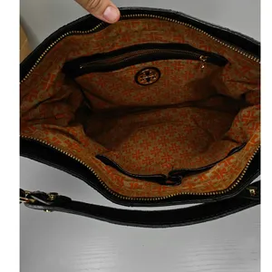 Tory Burch brown crinkled bag thumbnail 9