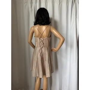 Chic Boutique NY gold glittery cocktail homecoming short dress corset medium thumbnail 15