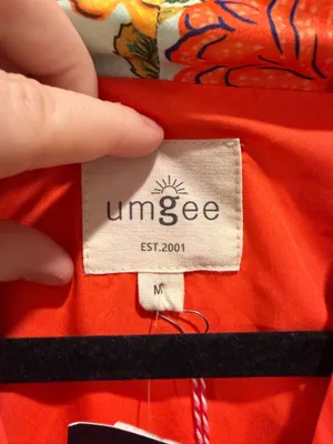 Umgee Floral V-Neck Zipper Detail Collared Dress Blue Orange Multi thumbnail 4