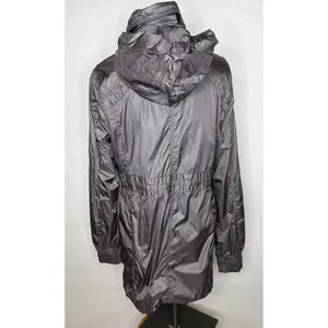 Lole Women Gray DWR Water Repellent Hooded Windbreaker Jacket Size Medium 10-12 thumbnail 4