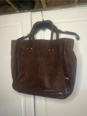 Y2K Gap Genuine Suede Brown Tote Bag thumbnail 14