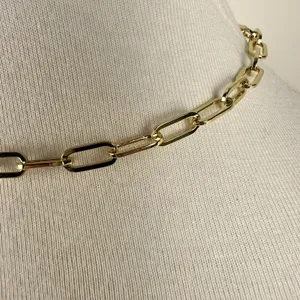 Loren Stewart x Curateur Gold Paperclip Chain Toggle Necklace 15" or Bracelet thumbnail 4