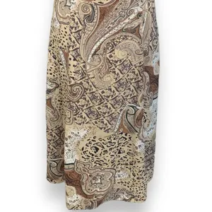 Vintage Dress Brown Leopard Animal Print‎ Paisley Sleeveless Maxi Boho Grunge thumbnail 6