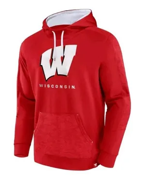 Fanatics Wisconsin Badgers University Red Team‎ Pullover Hoodie Football Sz XL thumbnail 1