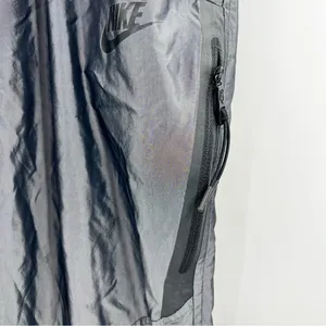 Nike Woven T2 Training Joggers Women M Gray Mesh Lined Tapered Track Pants thumbnail 3