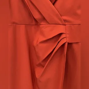 Nectar Women's Burnt Orange Asymmetrical Lined‎ Cocktail Mini Dress Size Medium thumbnail 3
