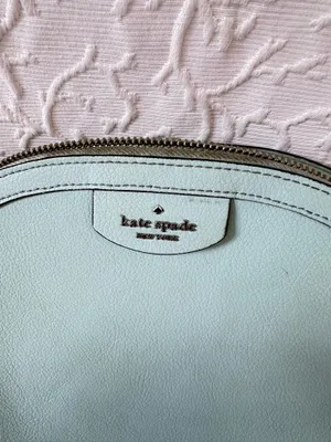 Kate Spade Perry Mint Green Saffiano Leather Small Dome Crossbody Purse Classic thumbnail 4