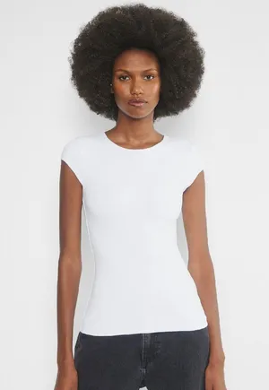 Aritzia - Contour Capsleeve Crew T-shirt thumbnail 1
