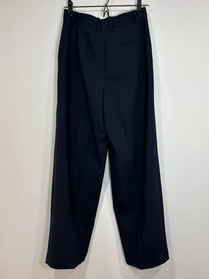 🌟 & Other Stories 🌟 Wool Blend Pleated Wide Leg Trouser Pant Navy Sz 34 thumbnail 3