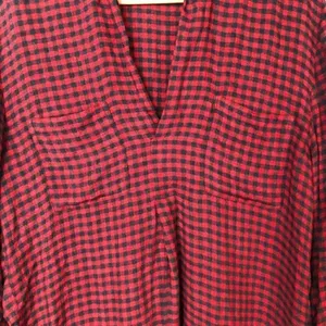 Zara Checkered‎ Plaid Long Sleeve Tunic Dress XS thumbnail 5