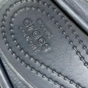 Iconic Crocs Laura Ballet Flats Black Size 8 Comfort Ballerina Slip on Rubber thumbnail 4
