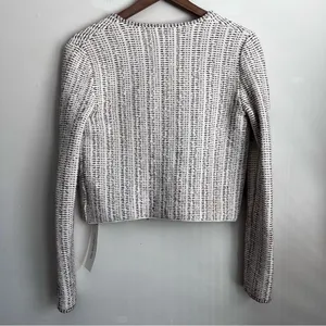 Galinne speckle boucle blazer jacket Open Front Tweed S thumbnail 4