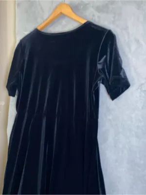 90s grunge Velvet Witchy Whinsigoth Halloween Fall‎ dress size Large thumbnail 8