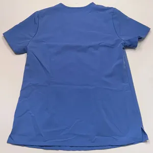 FIGS‎ SCRUBS Ceil Blue Catarina One-Pocket Scrub Top Embroidered "M." Size Small thumbnail 5
