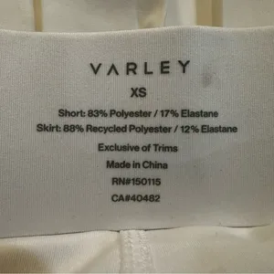 Varley Melody White Pleated Skort Tennis‎ Skirt Size XS thumbnail 13
