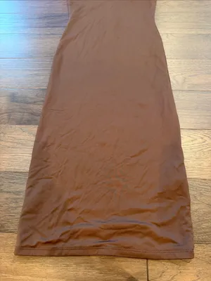 Forever 21 Brown Slip Dress with Spaghetti Straps Size Small - C27-130 thumbnail 4