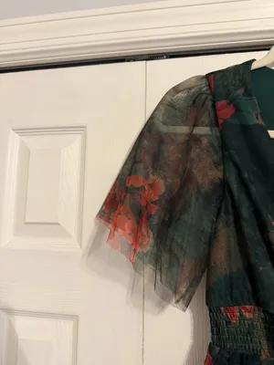 NWT Baltic Born Green Tulle Maxi Dress thumbnail 5