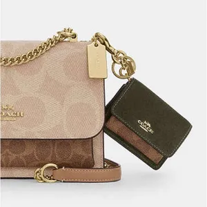Coach Mini Klare Bag Charm In Signature Canvas CCE81 thumbnail 2