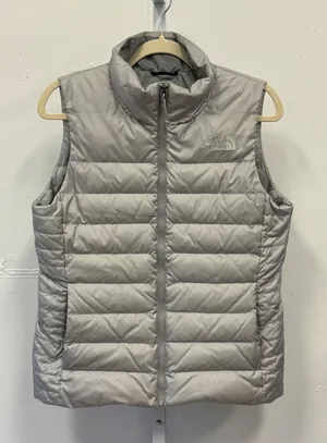 The North Face Womens Aconcagua 3 Vest Down Feather Light Gray Medium Athleisure thumbnail 1