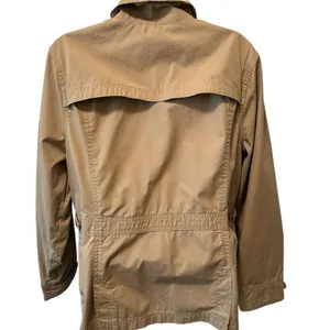 L.L. Bean Women’s Utility Chic Cargo Jacket Sz M-Reg Beige Pockets Military thumbnail 2