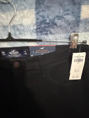 Hollister Ultra High-Rise Super Skinny Black Jeans 15R thumbnail 3