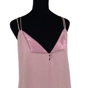 Symbiose by‎ Linda A Mini Dress Womens Medium Rose Pink Coquette Pleated Y2K thumbnail 3