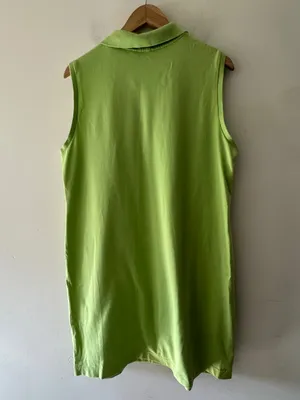 L.L. Bean Green Sleeveless Polo‎ Dress thumbnail 4