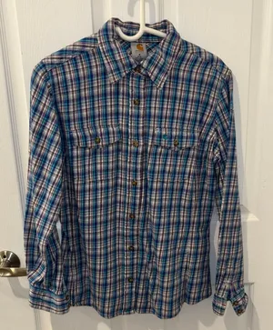 Carhartt Multicolor Plaid Long Sleeve Shirt thumbnail 1