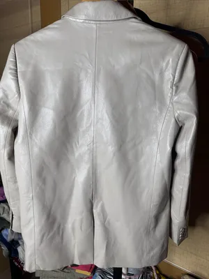 Aritzia Wilfred Memories Vegan Leather Blazer Beige Size XS thumbnail 8