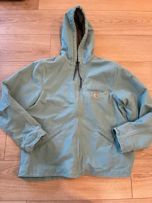 Carhartt Women’s Sierra Sherpa Lined Jacket Seaglass Blue Size XL (16-18) thumbnail 1