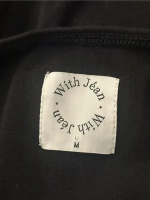 With Jean Heart You Boobtube Top Black Medium thumbnail 5