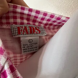 FADS VINTAGE pink white gingham button-front romper playsuit 80s 90s thumbnail 6