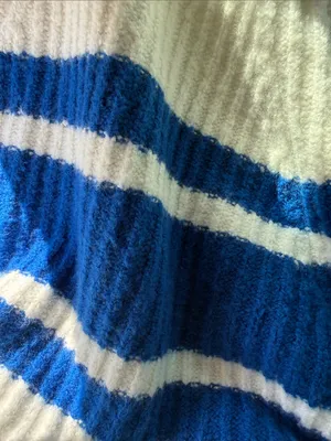 Madewell Cream White & Blue Striped Sweater Size XS thumbnail 2