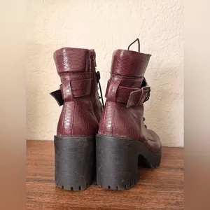Madden Girl Women's Coco Fashion Boot size 7.5 burgundy thumbnail 13