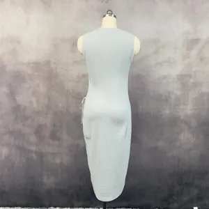Abercrombie Fitch Ribbed Dress Womens‎ Medium Cut Out Minimal Clean Soft Girl thumbnail 4