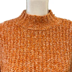 Sincerely Jules Womens Chunky Knit Pullover Sweater Size L Mock Neck Fall NWT thumbnail 2
