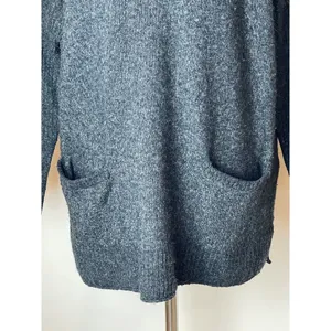Abercrombie & Fitch Gray Boat Neck Pocket Front‎ Pullover Tunic Sweater Size S thumbnail 6