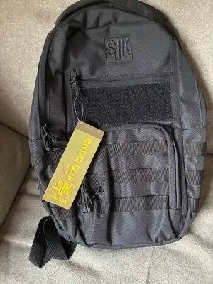 SJK black backpack thumbnail 1