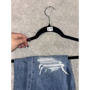 american eagle flare highest rise‎ 90s flare Distressed 0 short thumbnail 10