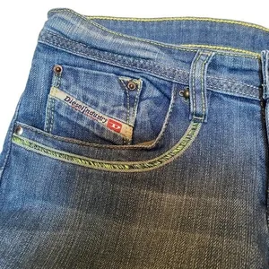 Y2K Diesel Size 6 Bootcut‎ Jean Green Embroidery Pockets Coastal Cowgirl Western thumbnail 7