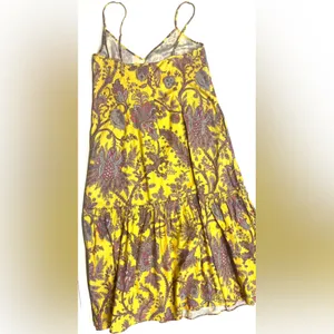 J. Crew Collection Yellow Poplin Floral Maxi Dress Size Small thumbnail 5