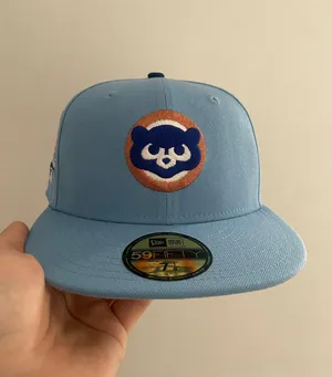 New Era Burdeens blue brims fnf 0.5 blastoise Pokémon Chicago cubs size 7 1/8 brand new thumbnail 3