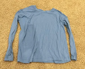 blue long sleeve tee thumbnail 1