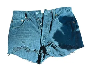 Levi's 501, size‎ 28 black jean shorts thumbnail 1