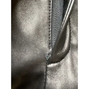 Dana Buchman Women's Black 100% Leather Pants Size‎ 4 Soft Lined W Flaw thumbnail 4